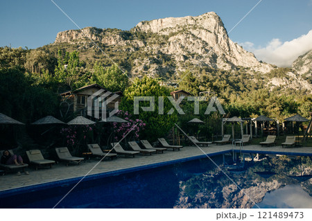 Swimming Pool Mountain View in turkey 121489473