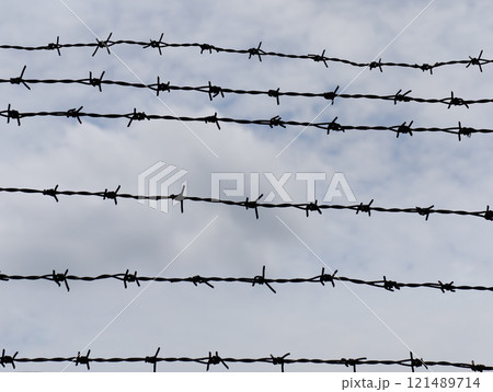 barbed wire in the sky barbed wire in the sky 121489714