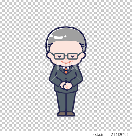 スーツ_シニア／男性 08 121489796