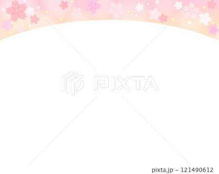 ふんわりとした桜の飾り ふんわりとした桜の飾り 121490612