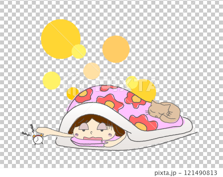 冬天早晨過夜的插圖 121490813