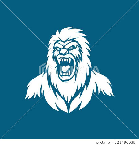 Angry yeti, mascot logo vector 121490939