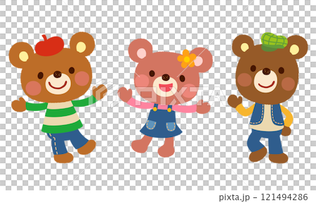 Cute bear pop character Cute bear pop character 121494286