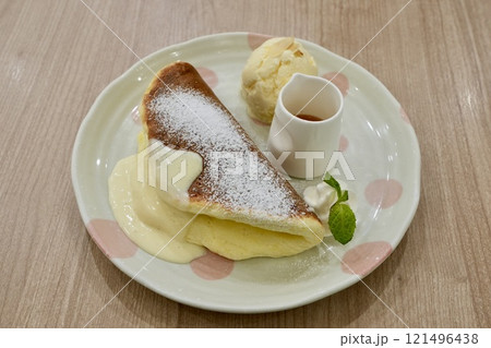 スフレパンケーキ・アイスクリーム スフレパンケーキ・アイスクリーム 121496438