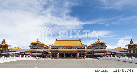 Building view of Orthodox Luermen Shengmu (Mazu) Temple in Tainan, Taiwan, one of the Taijiang National Park attractions. Building view of Orthodox Luermen Shengmu (Mazu) Temple in Tainan, Taiwan, one of the Taijiang National Park attractions. 121496742