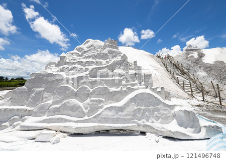 Spectacular view of the Qigu Salt Mountains in Tainan, Taiwan, one of the Southwest Coast National Scenic Area attractions. Spectacular view of the Qigu Salt Mountains in Tainan, Taiwan, one of the Southwest Coast National Scenic Area attractions. 121496748