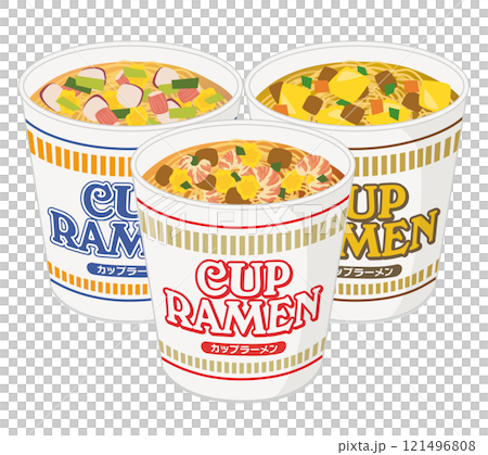 Food_Cup ramen_3 types 121496808