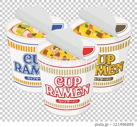 Food_Cup ramen_3 types 121496809