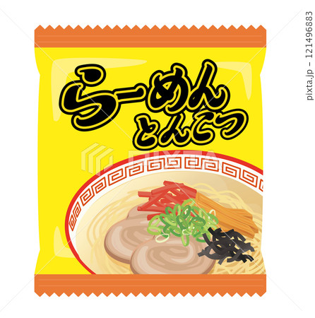 インスタントラーメン_袋ラーメン（とんこつラーメン） 121496883