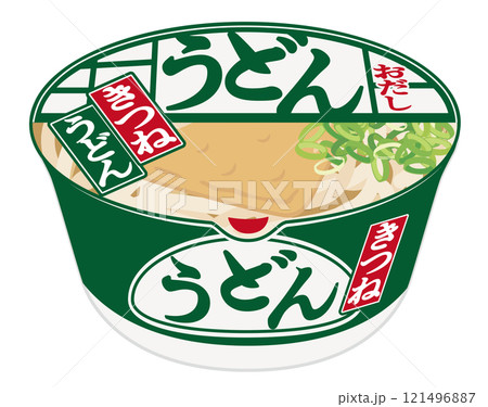 カップ麺_きつねうどん_フタ 121496887