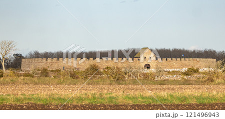 Eketorp ancient castle is an Iron age structure located on Stora Alvaret on southern Oland, Sweden. Eketorp ancient castle is an Iron age structure located on Stora Alvaret on southern Oland, Sweden. 121496943