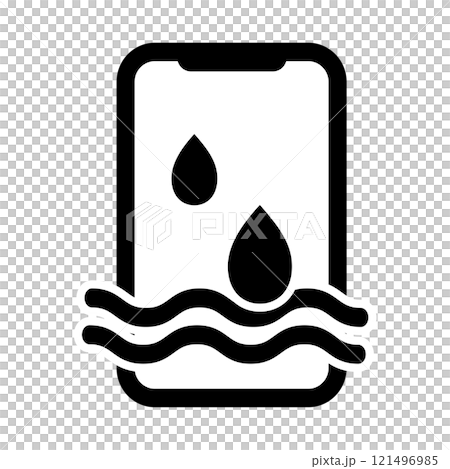 携帯電話スマートフォンの故障のアイコン 121496985