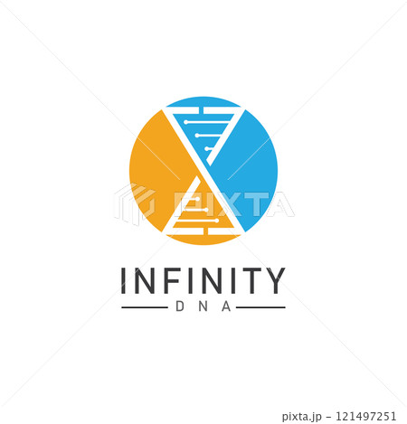 infinity dna logo icon vector 121497251