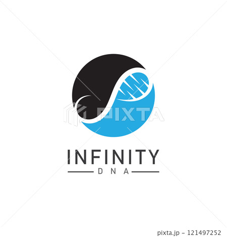 infinity dna logo icon vector 121497252