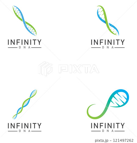 infinity dna logo icon vector 121497262