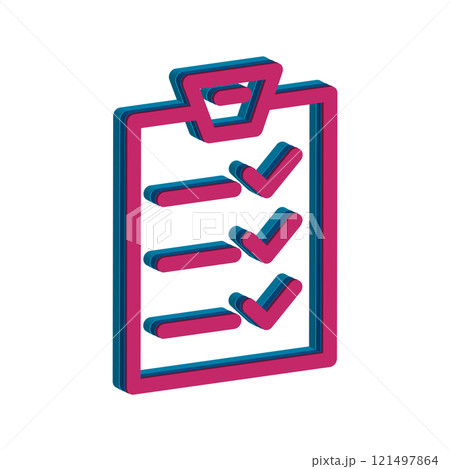 Checklist icon design template Checklist icon design template 121497864