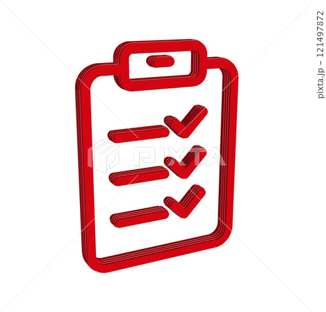 Checklist icon design template 121497872