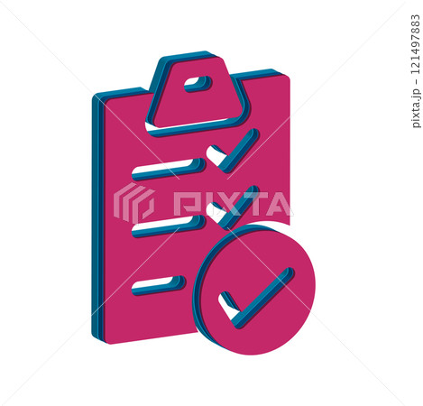 Checklist icon design template Checklist icon design template 121497883