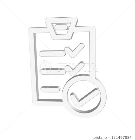 Checklist icon design template 121497884