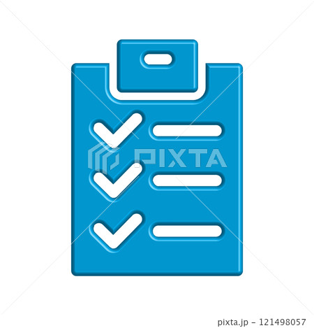 Checklist icon design template 121498057