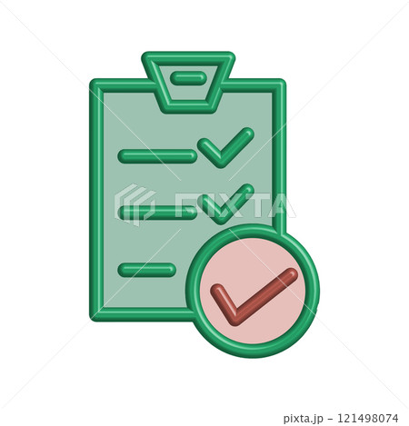 Checklist icon design template Checklist icon design template 121498074