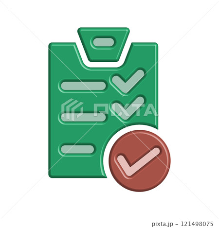 Checklist icon design template 121498075