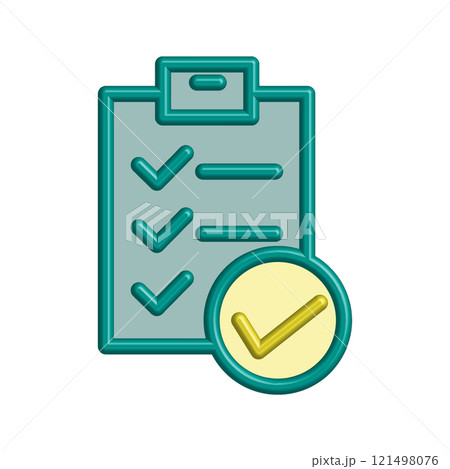 Checklist icon design template 121498076