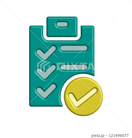 Checklist icon design template 121498077