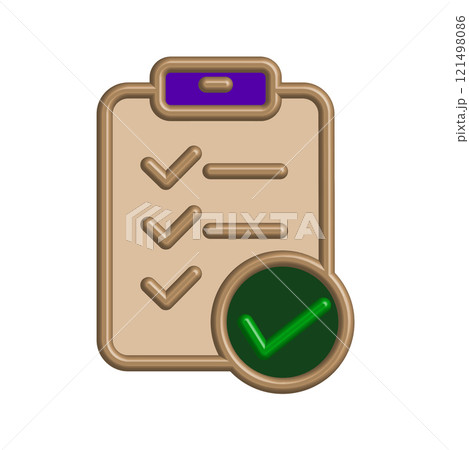 Checklist icon design template Checklist icon design template 121498086