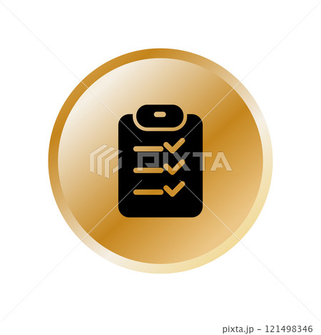 Checklist icon design template 121498346