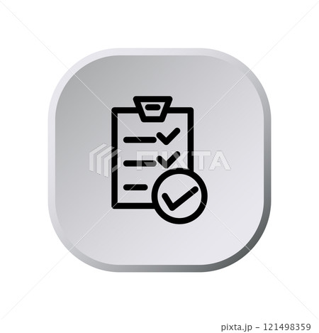 Checklist icon design template Checklist icon design template 121498359