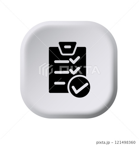 Checklist icon design template 121498360