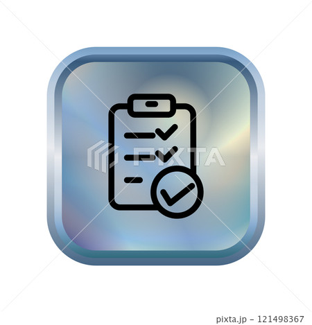 Checklist icon design template 121498367