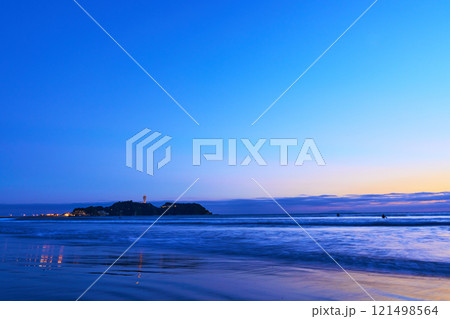 江の島の夕暮 湘南イメージ 江の島の夕暮 湘南イメージ 121498564