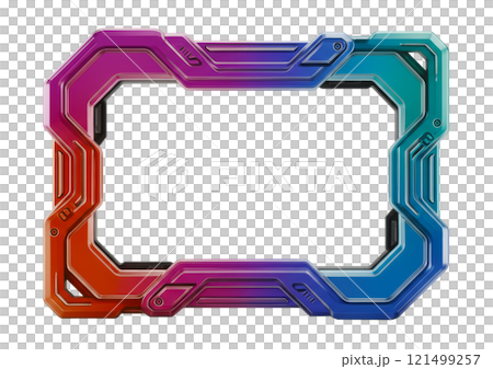 Futuristic picture frame design 121499257