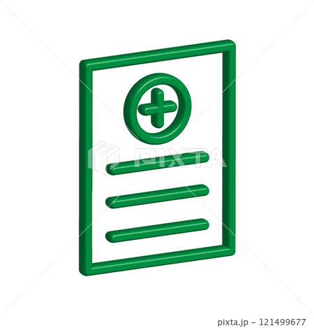 Medical Report icon template 121499677