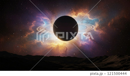 太陽の光を隠す不穏な惑星土星 121500444