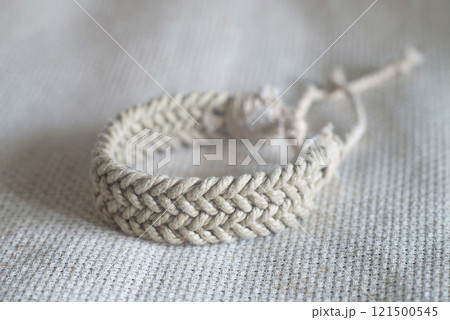 Braided hand made bracelet. Accessory 121500545