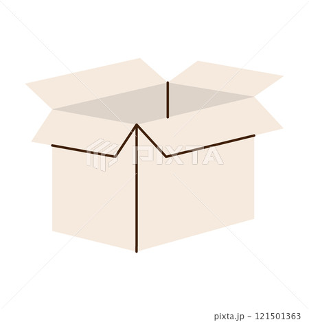 Delivery box. Carton delivery packaging box. Vector illustration. 121501363