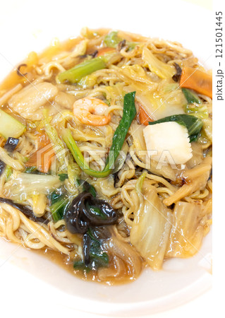美味しいコンビニ食品の五目あんかけ焼きそば 美味しいコンビニ食品の五目あんかけ焼きそば 121501445