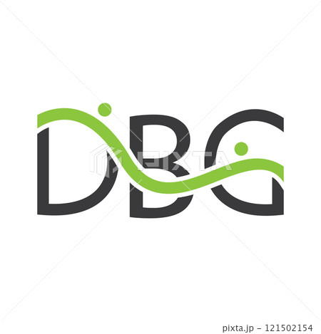dbg text letters logo design 121502154