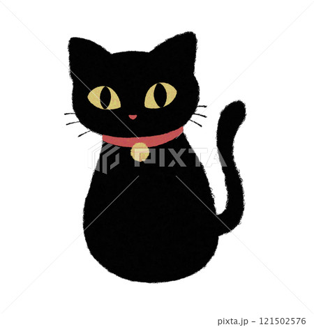座っている黒猫 座っている黒猫 121502576