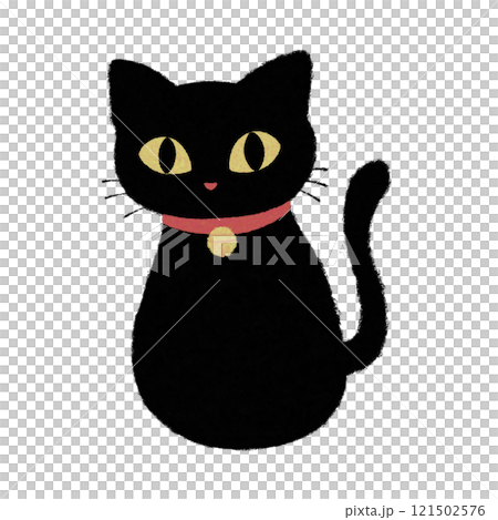 坐著的黑貓 121502576