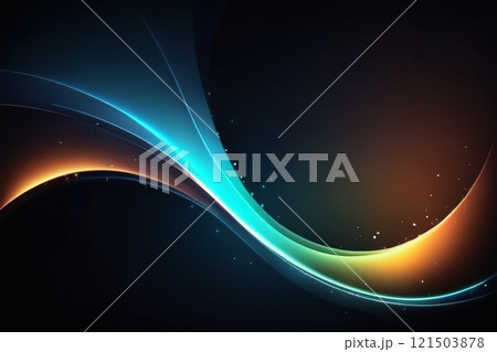 Colourful glare on a dark background. 121503878