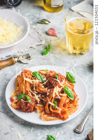 Pasta with mini meatballs Pasta with mini meatballs 121504033