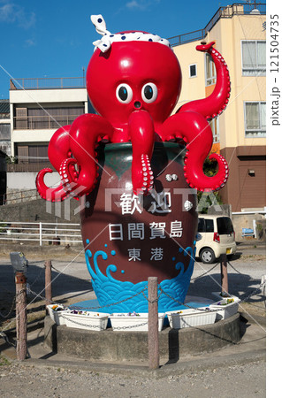 日間賀島のたこのモニュメント 121504735