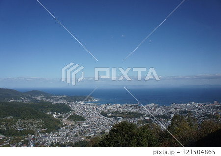 北海道小樽市の毛無山展望台からの風景 121504865