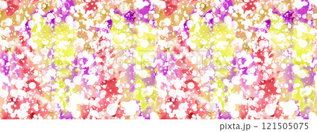 Seamless pattern with abstract creative blots and splashes painted with gouache Seamless pattern with abstract creative blots and splashes painted with gouache 121505075