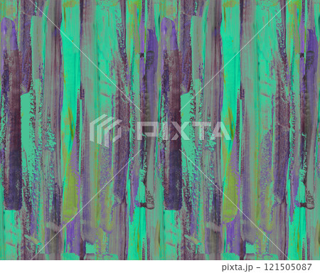 drawn pattern with vertical irregular blue and dark blue stripes painted in gouache 121505087