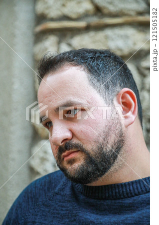 Shy Man Looking Concerrned And Sad Shy Man Looking Concerrned And Sad 121505182